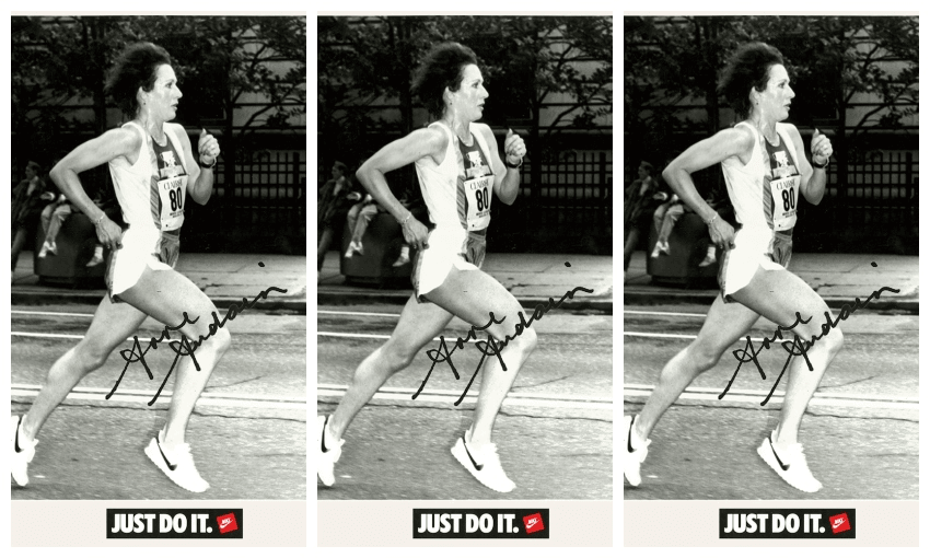 A nike poster featuring Audain in 1982 (Image: Anne Audain collection)