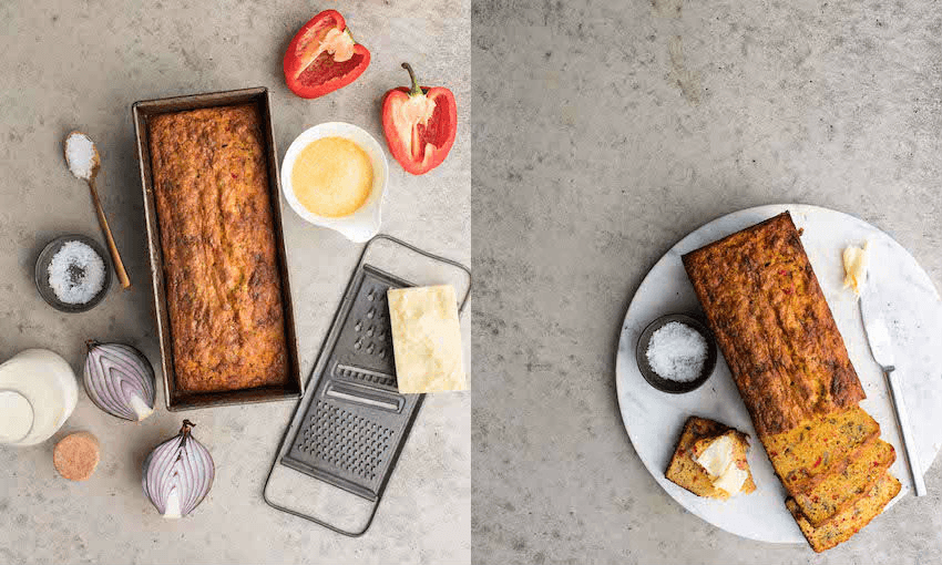 Black olive and cheese cornbread (Photo: Emma Boyd) 

