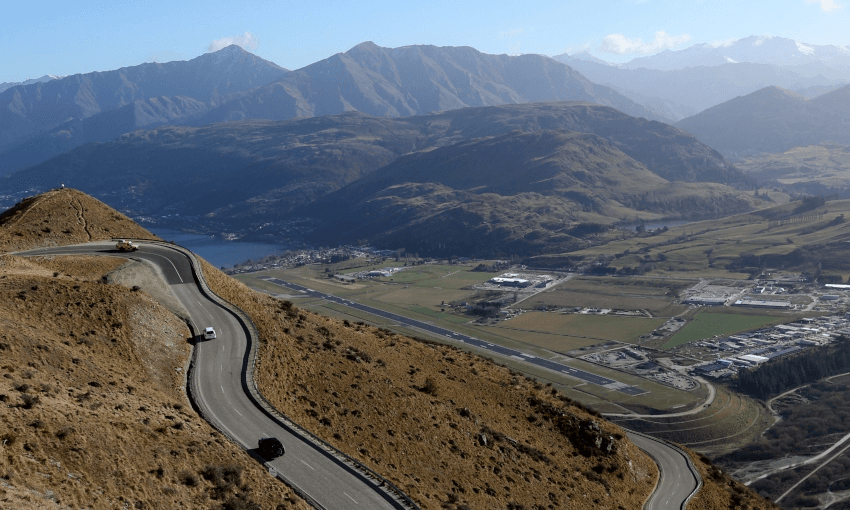 Queenstown airport and Frankton as seen from above (Getty Images)