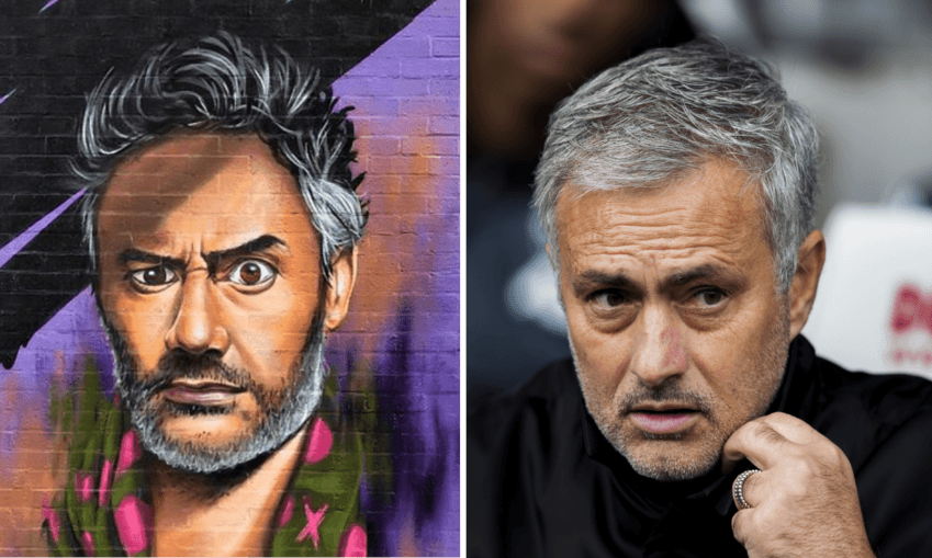 Hunt for the vandal people: One of these men is Jose Mourinho and the other is Taika Waititi Photos: Woskerski / Getty 
