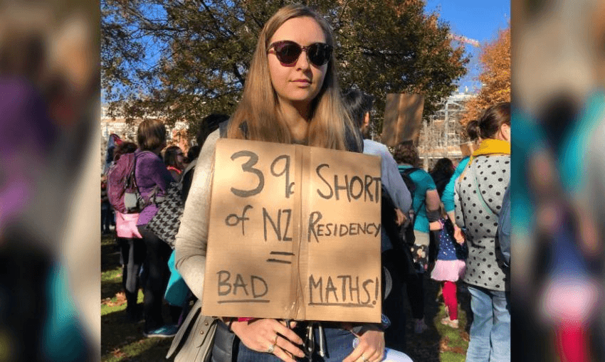 Justyna Granicka, a specialist maths teacher from South Africa, had her ‘Expression of Interest’ in NZ residency declined because her teaching pay is $0.39c per hour below Immigration NZ’s required threshold. Photo: Annabel Wilson 
