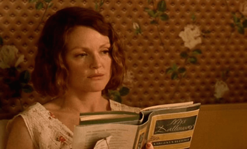 Julianne Moore struggles to comprehend Mrs. Dalloway in the 1950s. 
