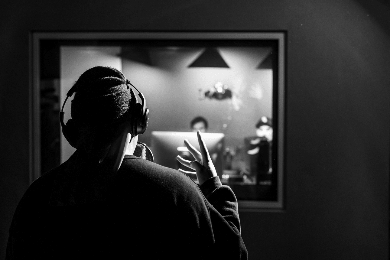 AP in the Red Bull Music Studio (Photo: Graeme Murray / Red Bull) 
