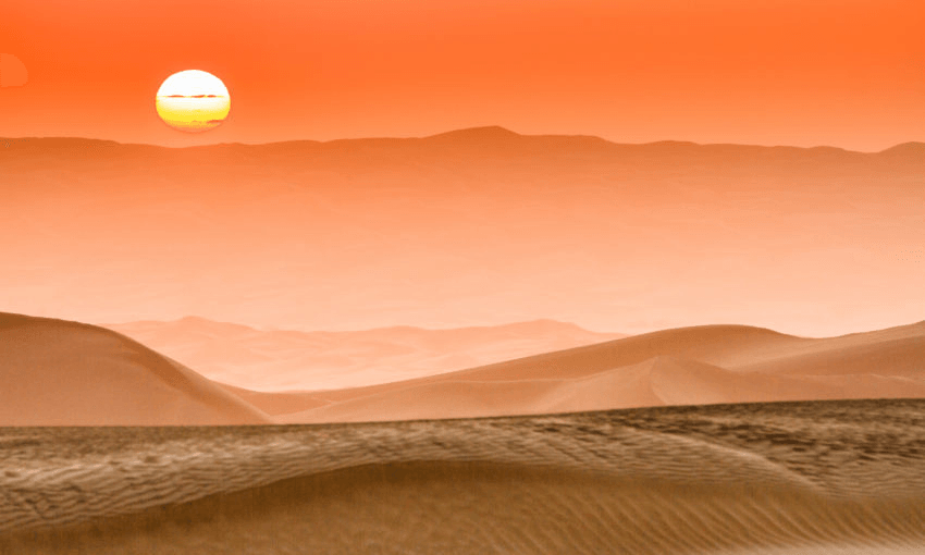 ‘The Taklamakan’s etymology is debated – I think it was you who told me it means that something is lost and buried in there.’ Photo:
Feng Wei Photography via Getty