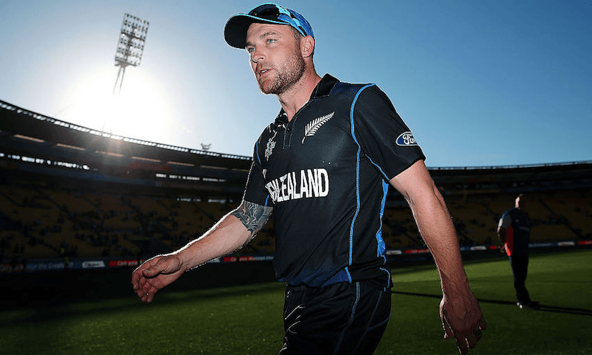 Brendon McCullum at the 2015 Cricket World Cup (Getty Images). 
