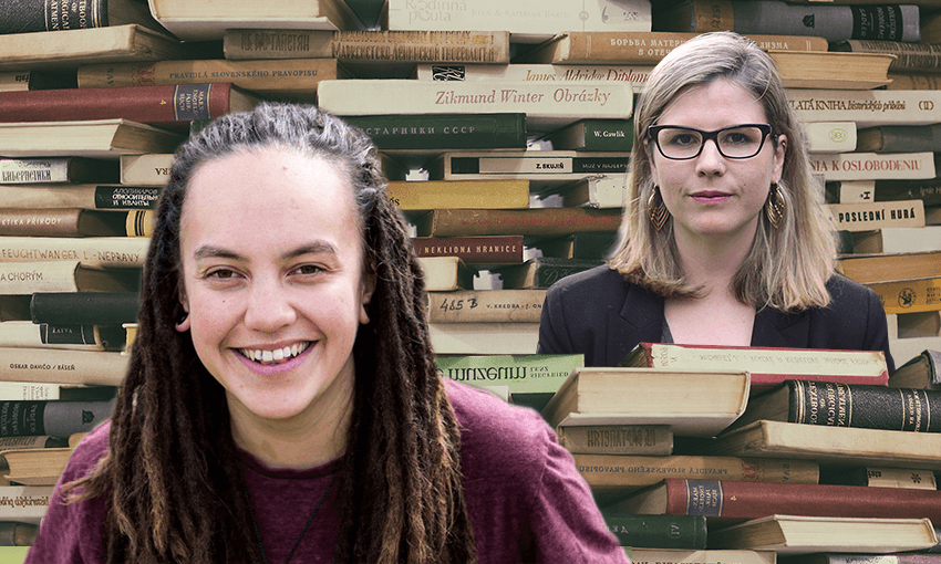 ActionStation’s Laura O’Connell Rapira and Amnesty International’s Meg de Ronde. 
