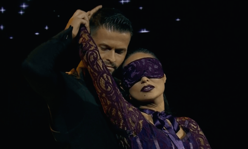 Nadia Lim wildly misinterpreting Ben Affleck film Daredevil (2003). 
