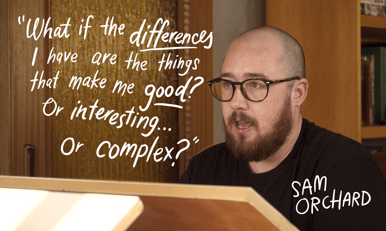 Watch: Two Sketches draws and chats with trans cartoonist Sam Orchard