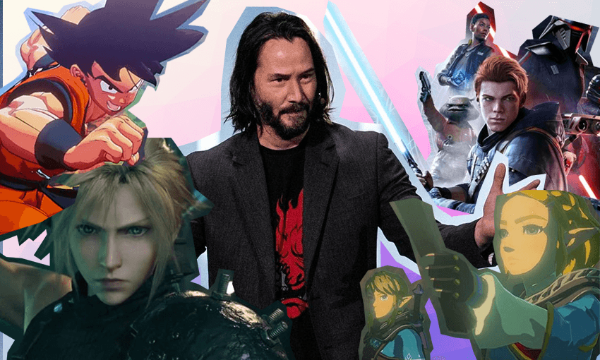 Goku, Cloud, Zelda, and KEANU were all at E3 this year! 
