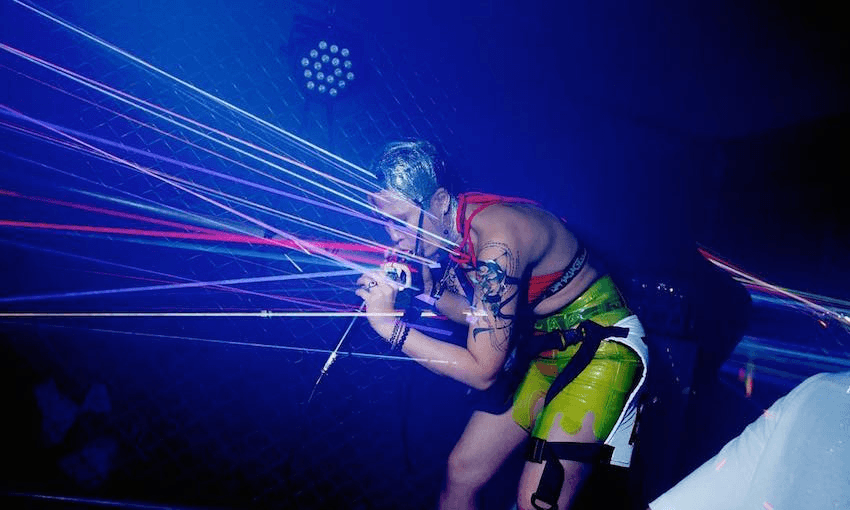 Betty Apple, a noise musician, is touring through New Zealand this month.