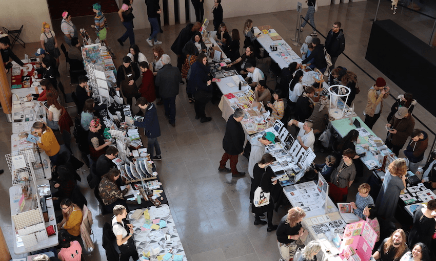 The floor at Auckland Zinefest this past weekend was ripe with creatives.