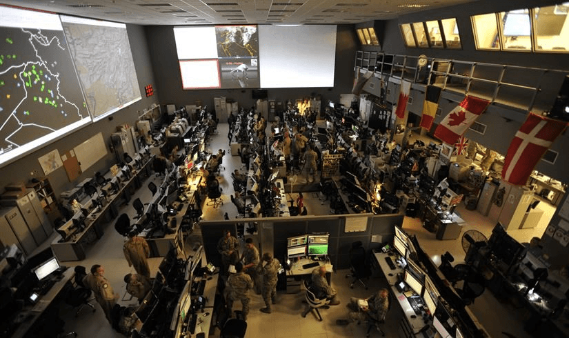 The Combined Air Operations Centre in Qatar. Photo: US Air Force 
