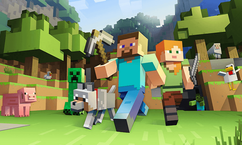 The ubiquitous, potentially family-healing Minecraft. 
