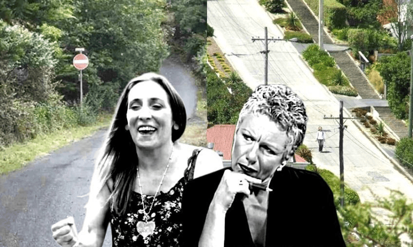 Street Fighter 2019: Sarah Badham and Kim Hill and the steepest and second steepest streets 
