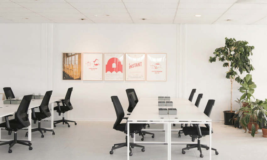 Coffee Supreme offices sit on the ground floor while Chairs functions as a co-working space on the first floor (photo: chairsforthat.com) 
