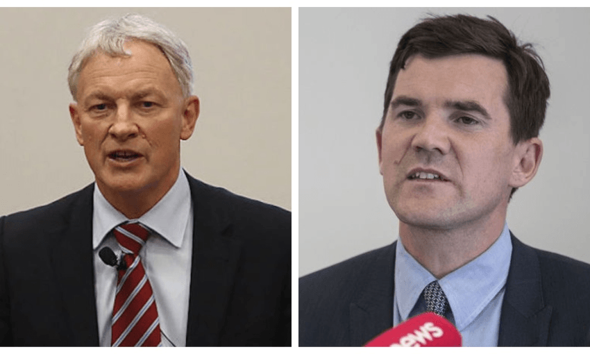 Mayors Phil Goff and Justin Lester (Getty Images, Radio NZ)