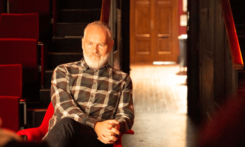 Paul Horan, producer of TVNZ docuseries Funny As, at BATs Theatre. 
