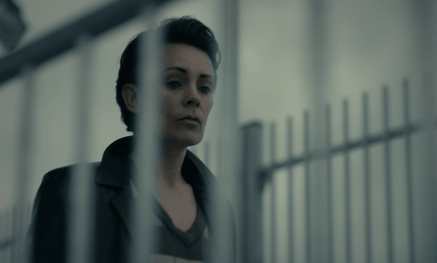 Kate Elliot as Detective Jess Savage in The Gulf, the Waiheke-set procedural that debuts on Three tonight.