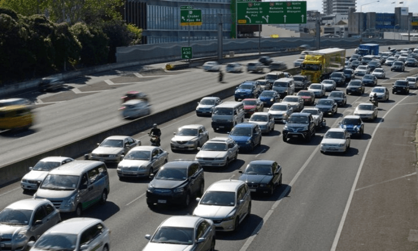 Cars cars cars cars cars cars. Photo: RNZ 
