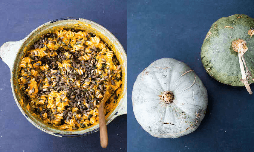 Pumpkin, blue cheese, pasta – what more could you want on a grim winter’s evening? (Photo: Emma Boyd) 
