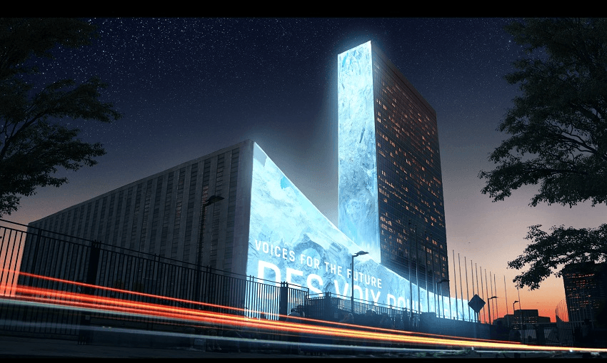 A rendering by Joseph Michael of his Voices For The Future project 
