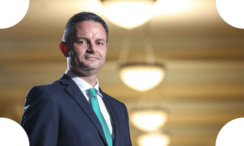 Green Party co-leader and climate change minister James Shaw. (Photo: Hagen Hopkins/Getty Images) 
