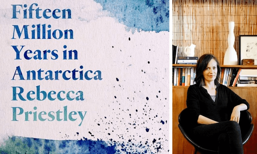 Rebecca Priestley and her memoir. Photo: Victoria Birkinshaw. 

