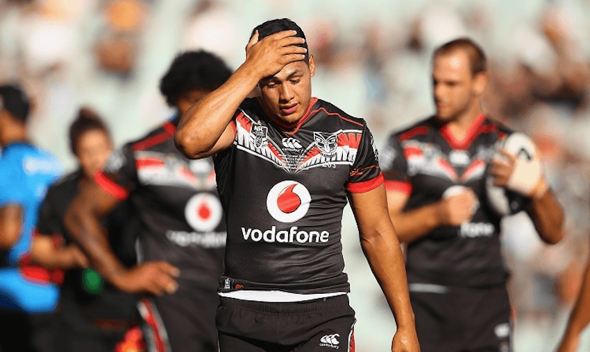 Roger Tuivasa-Sheck of the NZ Warriors, March 2016 (Photo: Mark Kolbe/Getty Images) 

