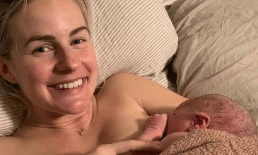 Matilda Rice and her baby Milo (Instagram) 
