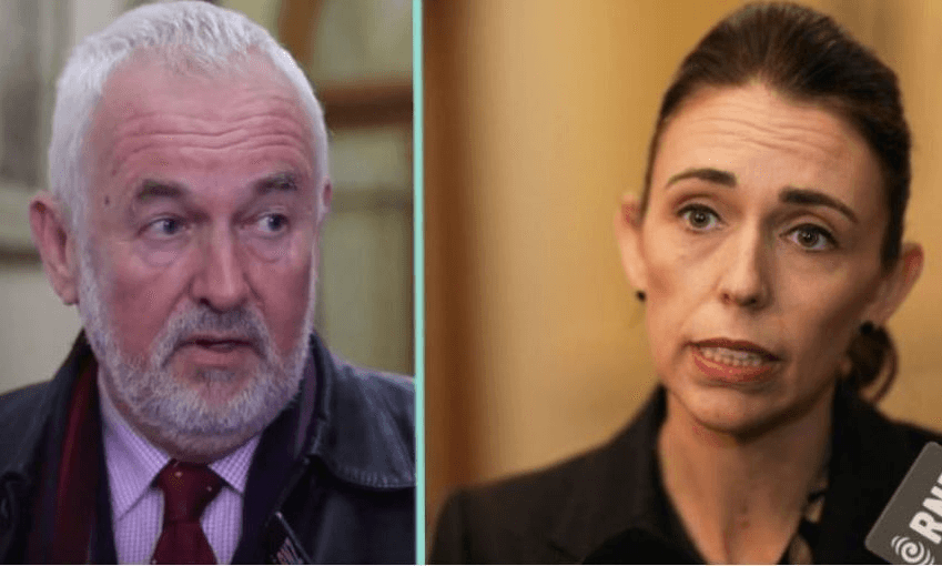 Nigel Haworth and Jacinda Ardern. Photos: RNZ 
