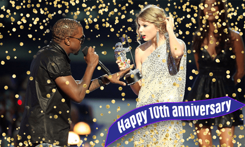 taylor swift kanye west 2009 vmas