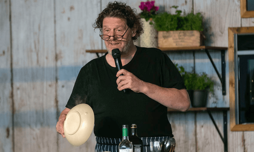 Marco Pierre White on stage at a food festival in the UK in 2018 (Photo: Steve Parsons/PA Images via Getty Images 

