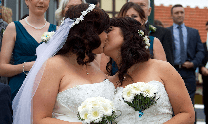 On the first day the bill became law (Marty Melville/AFP/Getty Images) 
