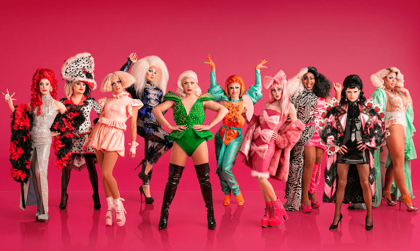 The cast of the first season of RuPaul’s Drag Race UK. 
