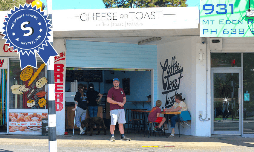 Stephen Kennedy outside Cheese on Toast in Three Kings, Auckland (Photo: Tina Tiller)