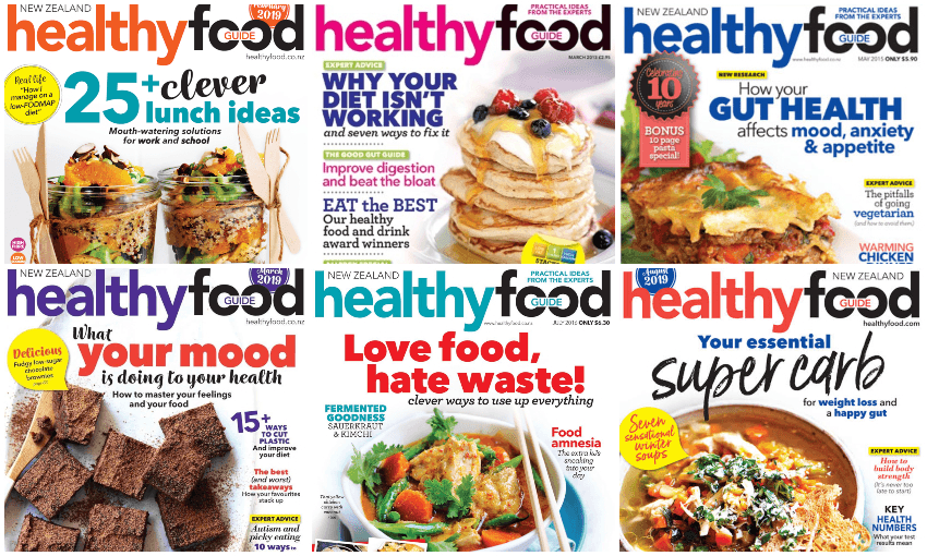 healthy food guide cover collage 
