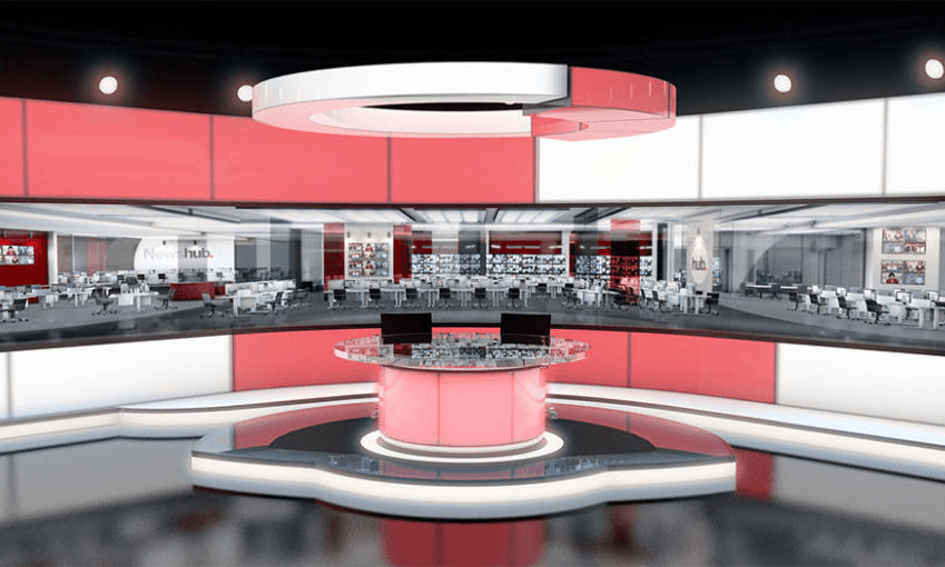 The Newshub studio design