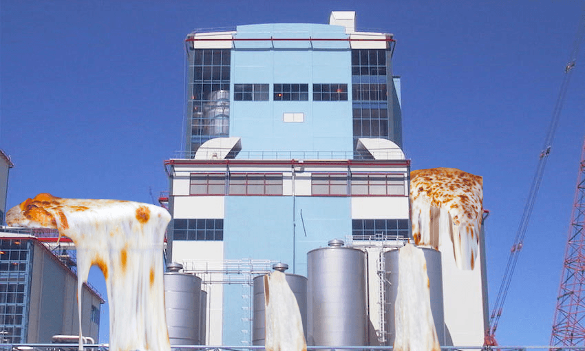 Fonterra’s Clandeboye near Temuka (supplied/photo illustration by Tina Tiller) 
