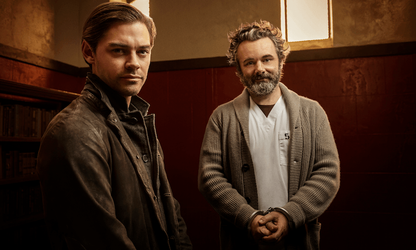 Tom Payne and Michael Sheen in TVNZ1’s Prodigal Son, premiering tonight at 8:30PM. 

