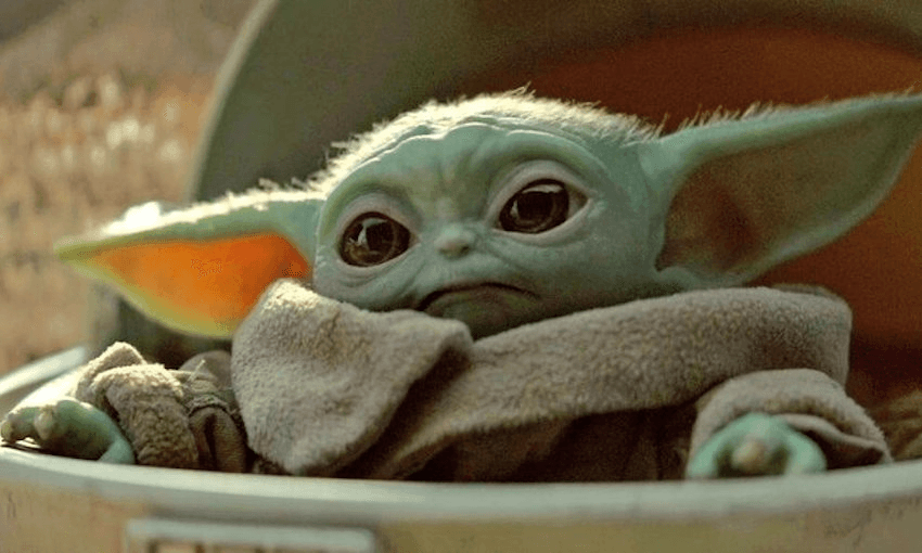 Baby Yoda in The Mandalorian (Image: Brendan Kitto) 
