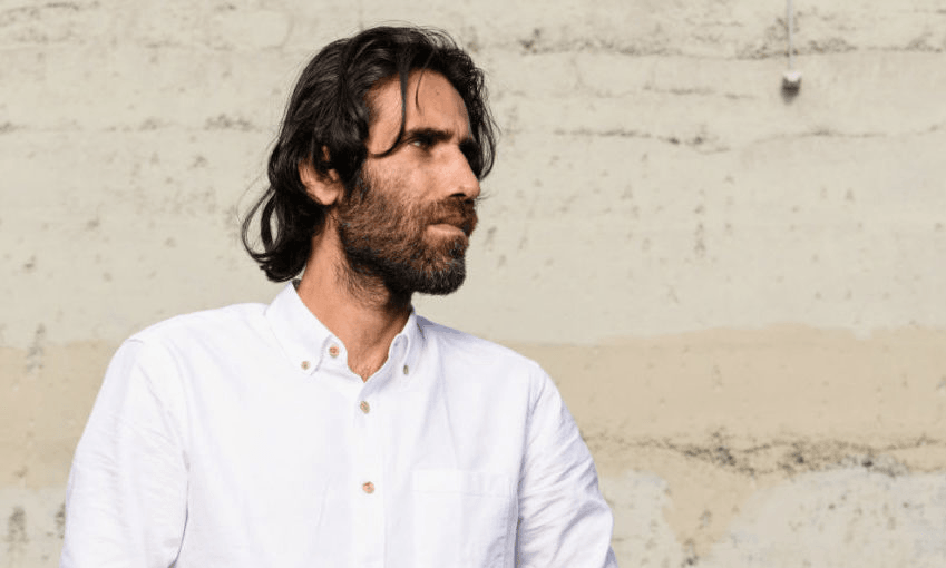 Behrouz Boochani pictured in Christchurch where he was 
 invited by the Word Festival. (Photo by Kai Schwoerer/Getty Images) 
