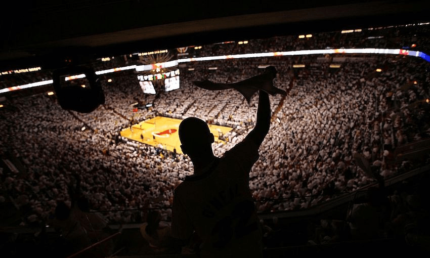 New Zealand NBA superfans, loving the game from a long way away (Photo by Eliot J. Schechter/Getty Images) 
