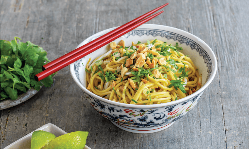 These noodles are packed with lime juice, chilli and herbs – add prawns, chicken or tofu for a more substantial dish (Photo: Leanne Kitchen)