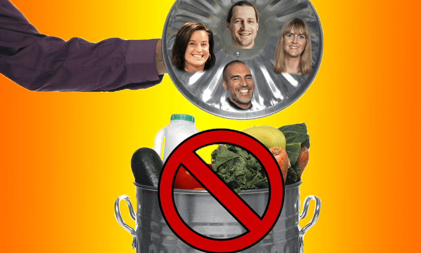 dietary requirements image everybody eats food waste alice neville simon day sophie gilmour nick loosley rubbish bin 
