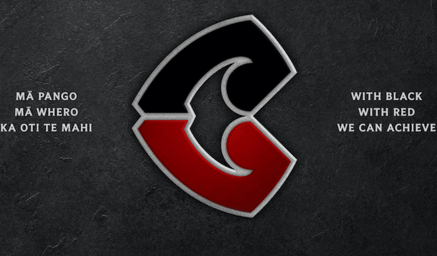 The old Crusaders logo (left) portrayed a knight of the Crusades. The franchise says the new logo – The Tohu – is inspired by the natural landscape of the region.