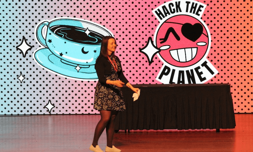 Erica Anderson, aka sputina, at Kawaiicon (Photo: Kristina D.C. Hoeppner via Flickr) 
