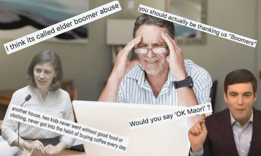 ok boomer feature image chloe swarbrick jack tame 
