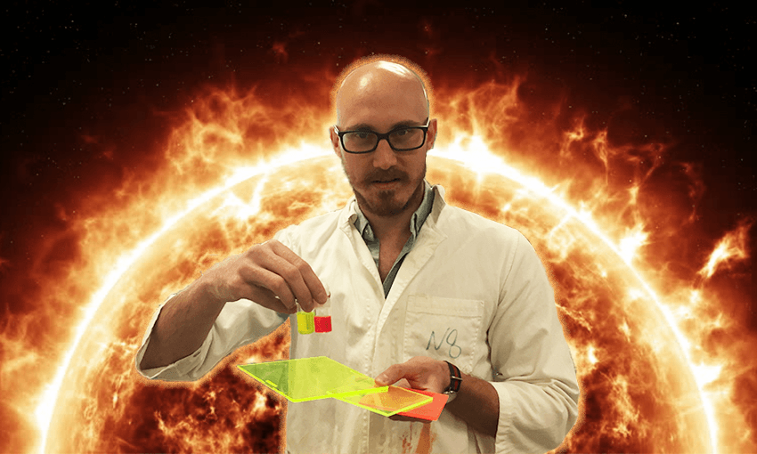 Luminescent solar concentrators are lit AF (image: supplied).  
