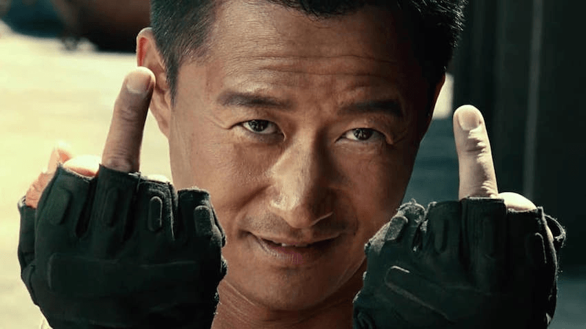 A shot from Wolf Warrior 2, the Chinese propaganda film partly made in New Zealand. 
