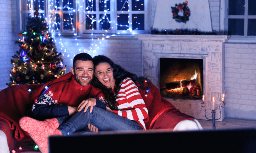 Look at how happy this couple is, watching the TV and not talking to each other! (Photo: Getty) 
